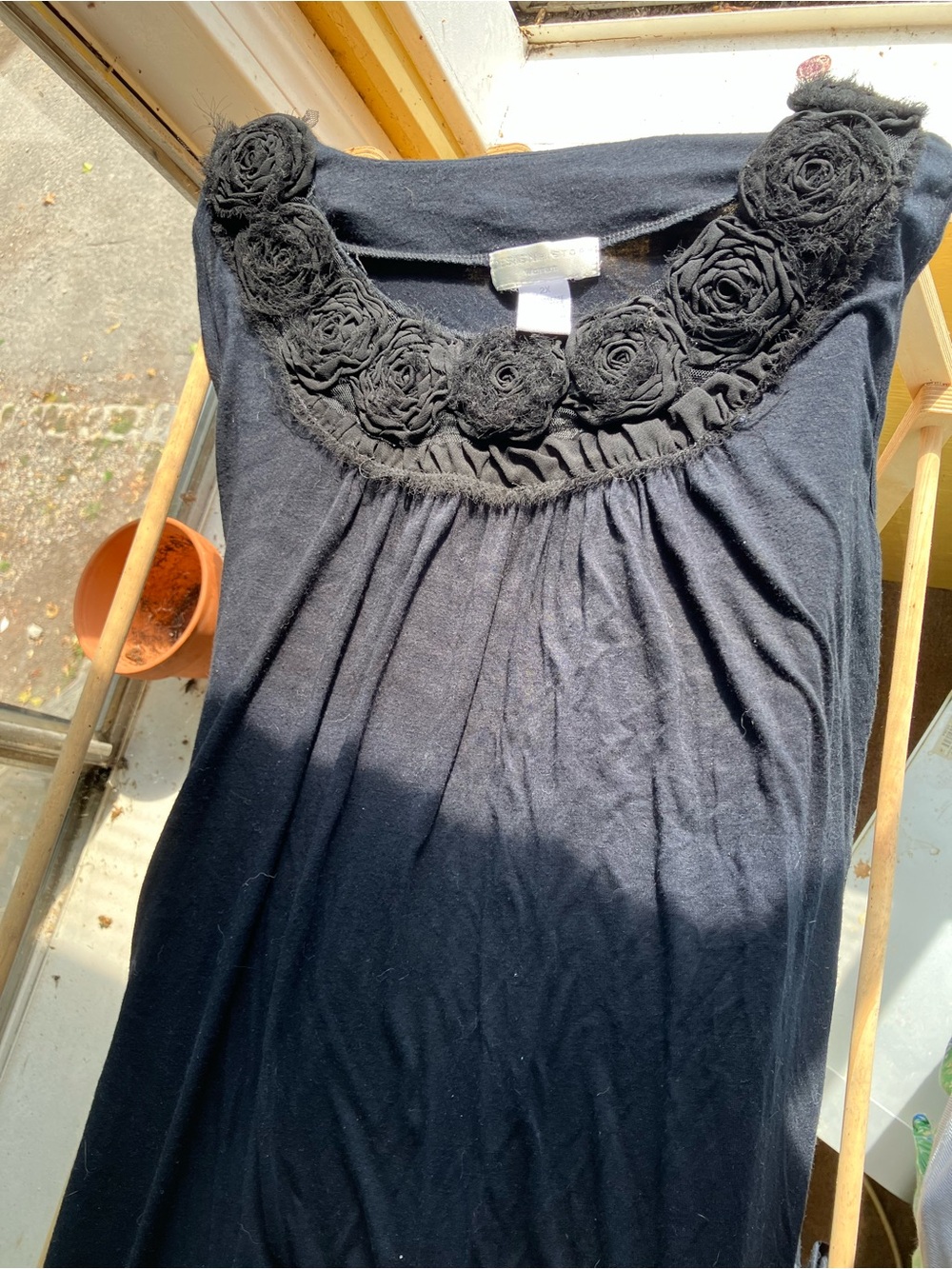 Black Roses Women’s Scoop Neck Top Plus
